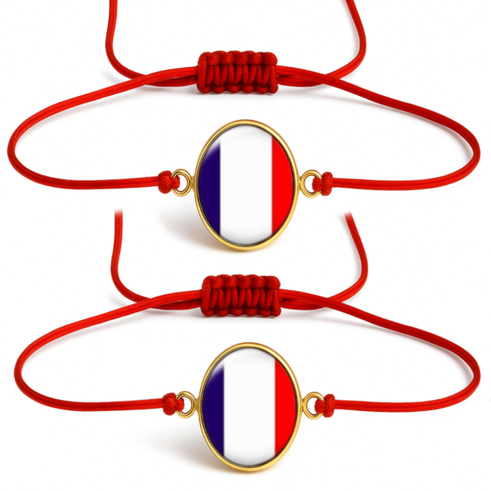 Lilloubella Paris Bracelet Bracelet couple fil rouge pays