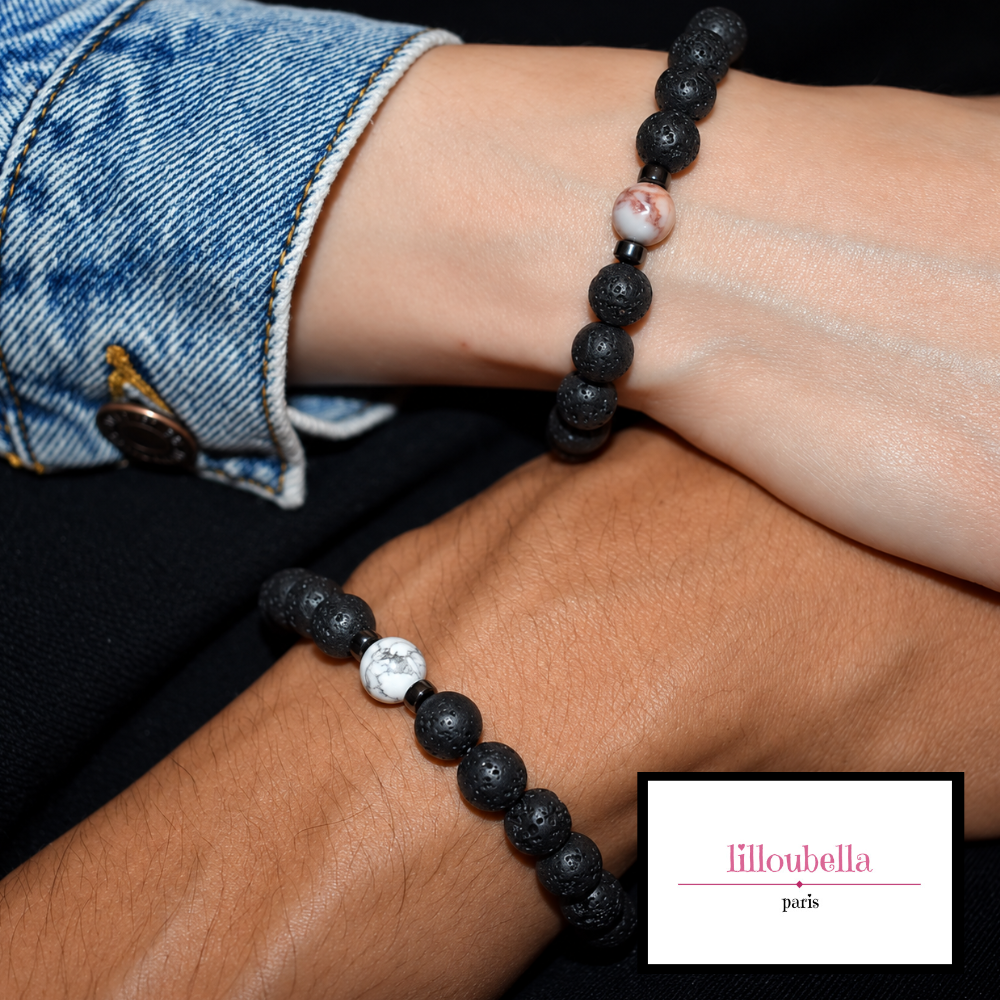 Lilloubella Paris Bracelet Bracelet couple pierre