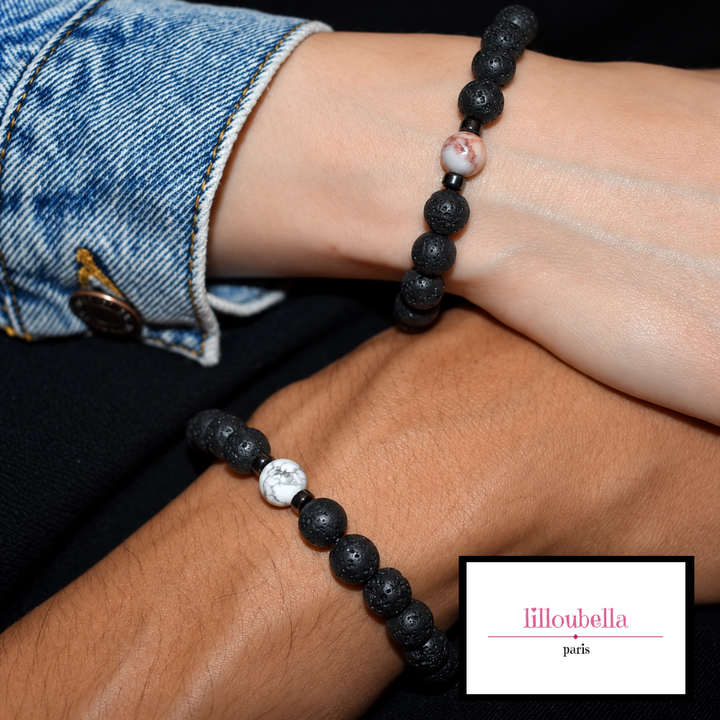 Lilloubella Paris Bracelet Bracelet couple pierre