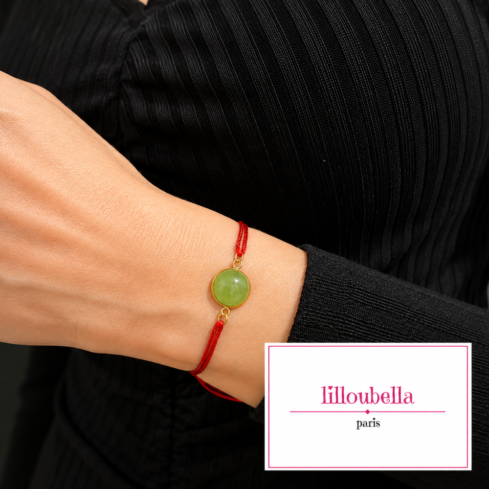 Lilloubella Paris Bracelet Fil rouge Aventurine