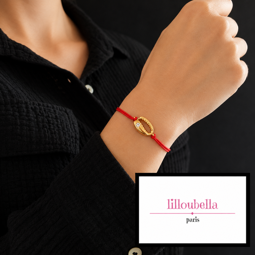 Lilloubella Paris Bracelet Fil rouge Cauri