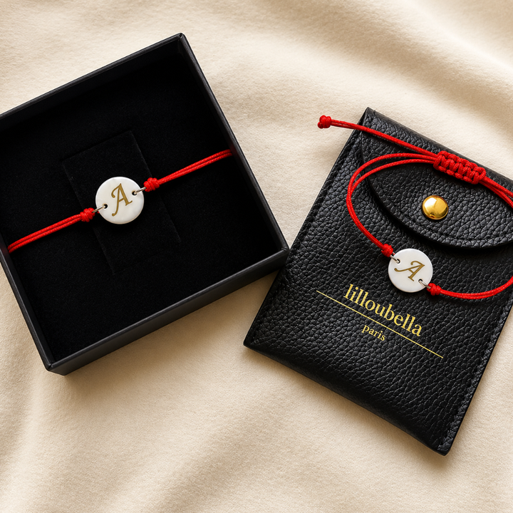 Lilloubella Paris Bracelet Fil rouge Lettre