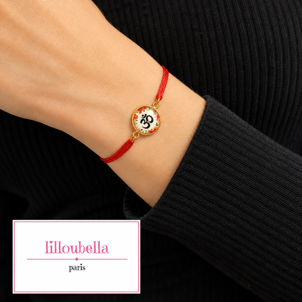 Lilloubella Paris Bracelet Fil rouge Om
