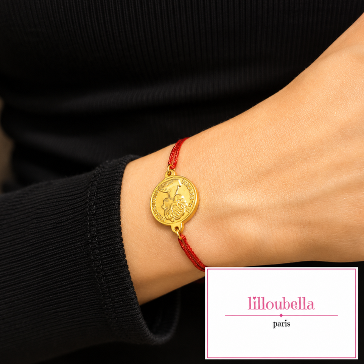 Lilloubella Paris Bracelet Fil rouge Pièce XL