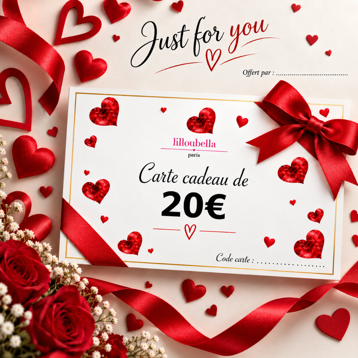 Lilloubella Paris Cartes cadeaux Just for you Cartes cadeaux de 20€