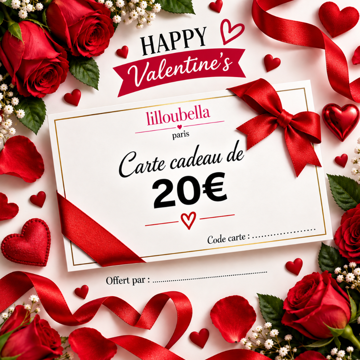 Lilloubella Paris Cartes cadeaux Saint-Valentin Cartes cadeaux de 20€