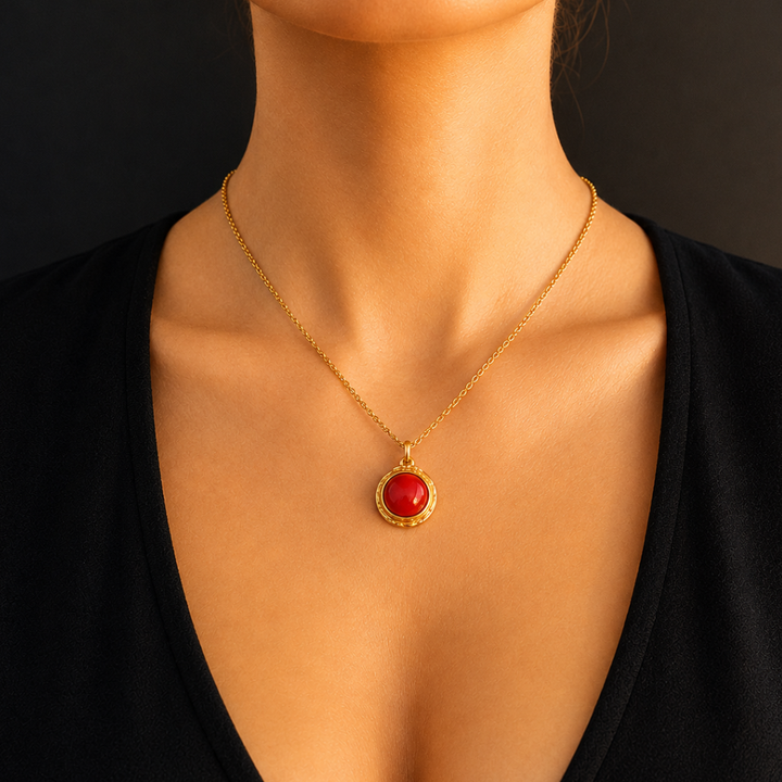 Lilloubella Paris Collier Jaspe rouge Collier Ayuke