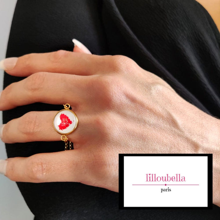 Bague Love You Saint-Valentin réglable