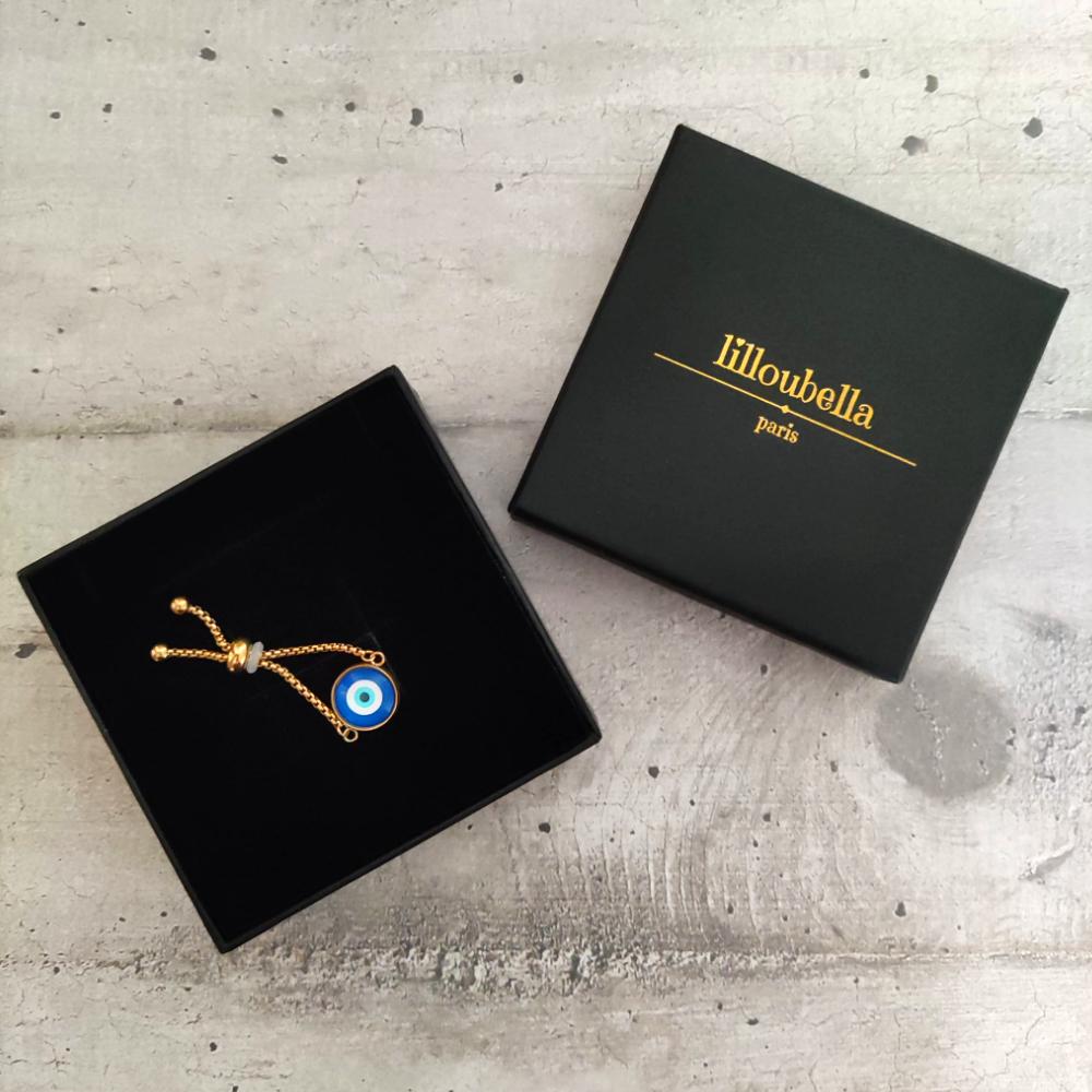 Lilloubella Paris bague Bague oeil bleu