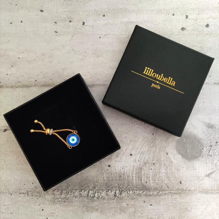 Lilloubella Paris bague Bague oeil bleu