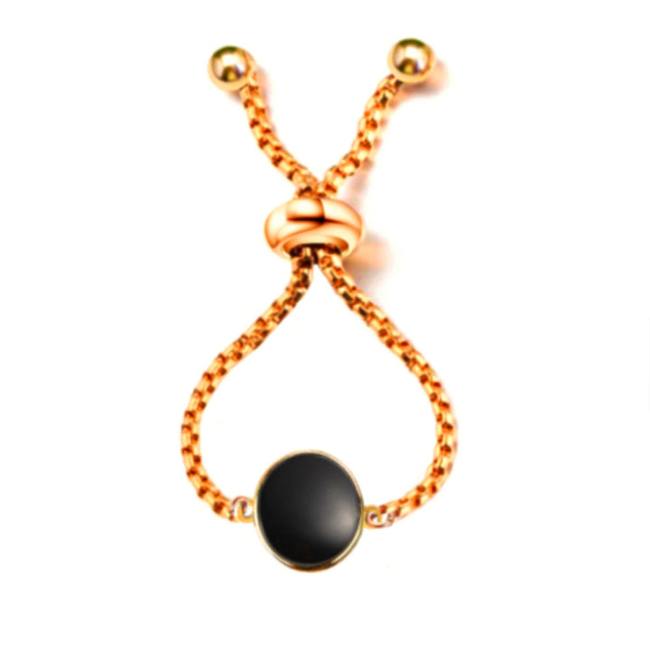Bague Tourmaline noire réglable pour femme
