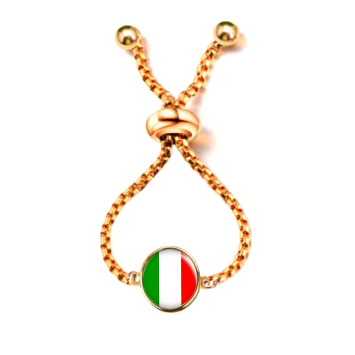 Lilloubella Paris  Italie Bague drapeau
