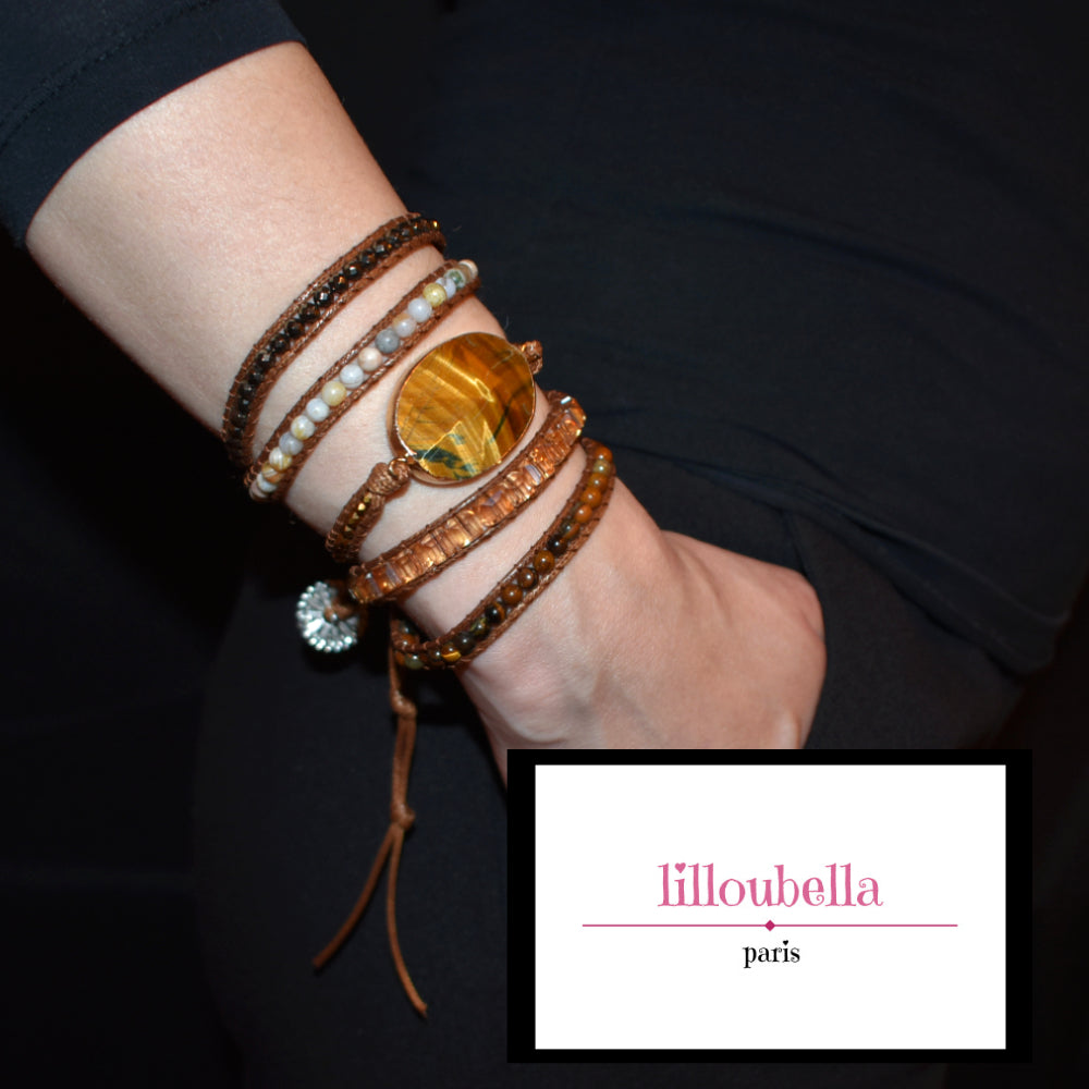 Bracelet pierre semi-précieuse pour femme