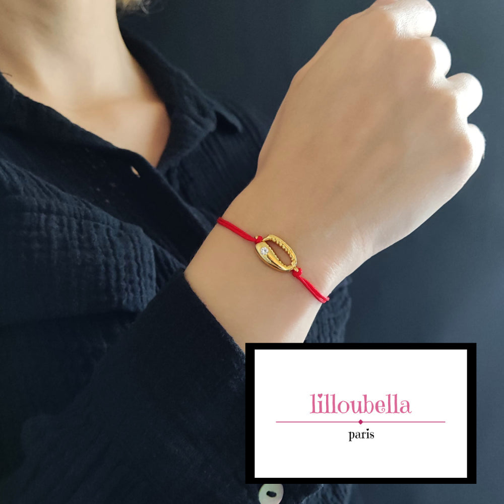 Lilloubella Paris bracelet Fil rouge Cauri