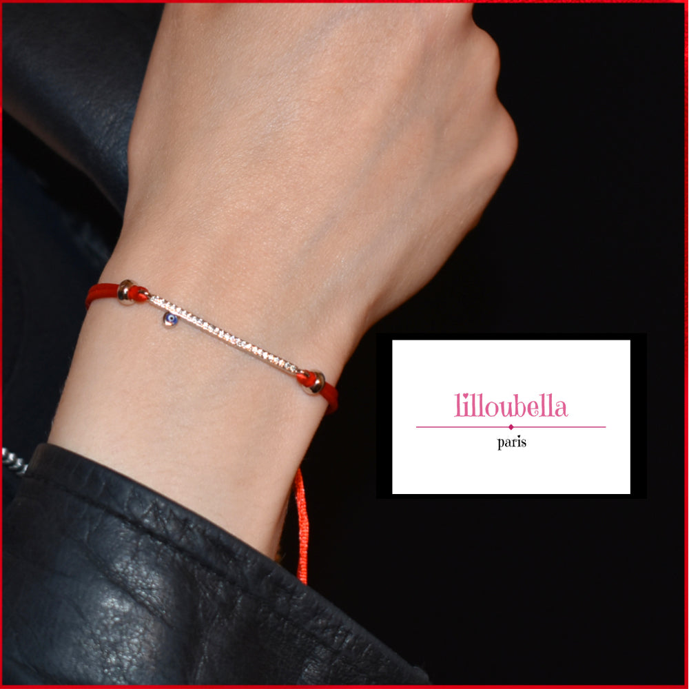 Bracelet mauvais oeil fil rouge pour femme