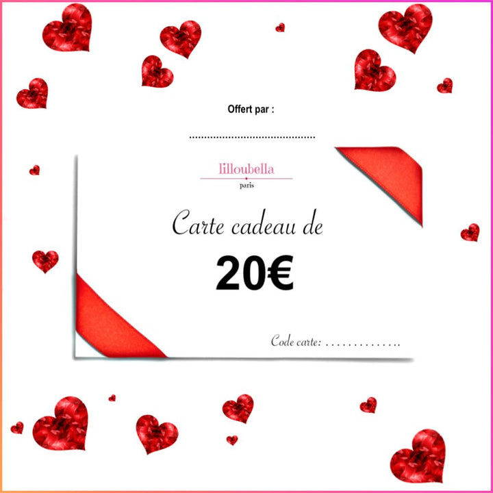 lilloubella cartes cadeaux Cartes cadeaux de 20 €
