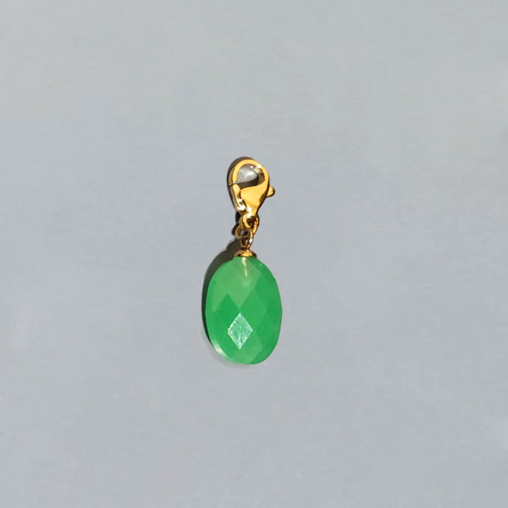 Clip Pierre chrysoprase