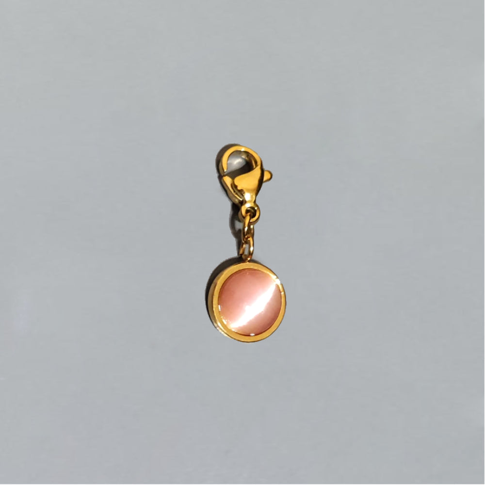 Clip pierre Quartz rose