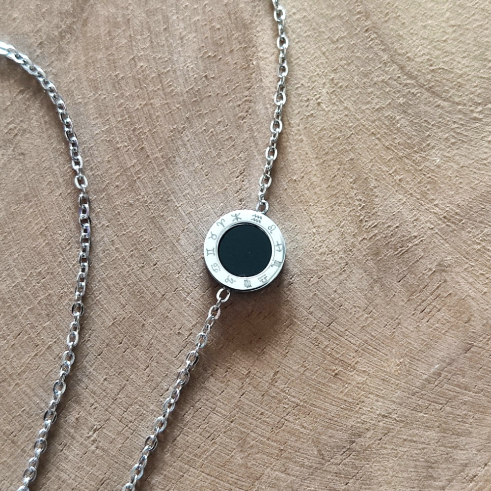 Collier astro en acier inoxydable pour femme