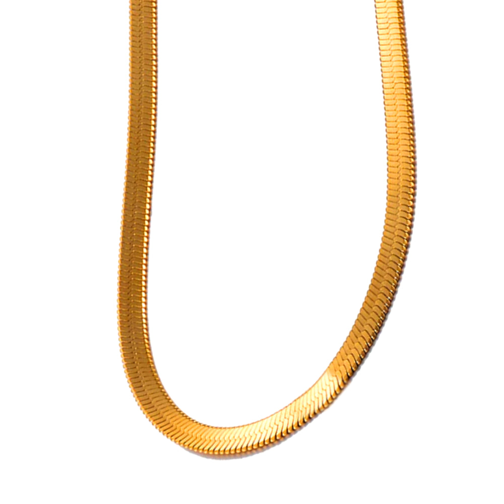 Collier chaîne à style serpent acier réglable pour femme