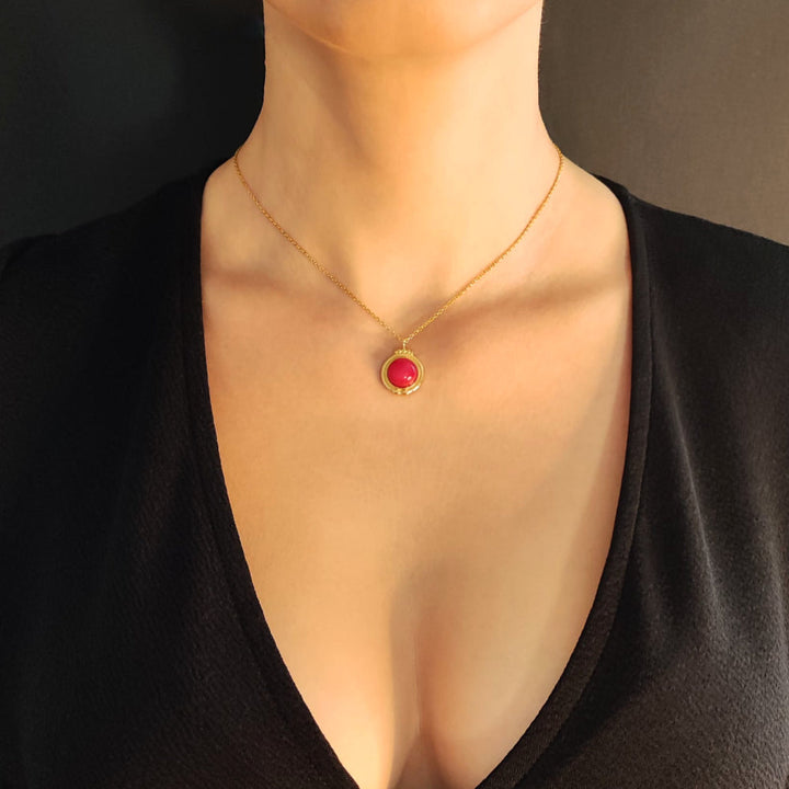 Lilloubella Paris Colliers Jaspe rouge Collier Ayuke